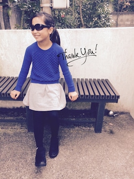 momo☺︎さん（キッズ・131cm）の秋コーディネート