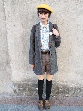 「日系風格」｜AMY_莫莫小姐さん（レディース・170cm）の冬コーディネート