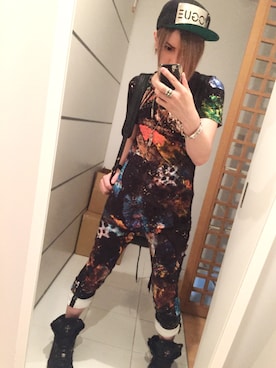 「memhim（メンヒム）のアイテム（トップス）」を使った、マオニート🤓さん（メンズ・165cm）の夏コーディネート