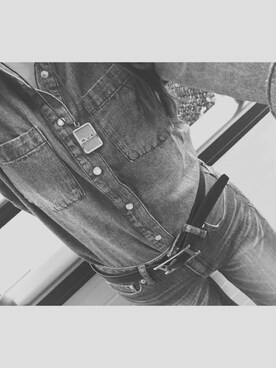 「BACKS（バックス）のアイテム（パンツ）」を使った、hinaさん（レディース・157cm）の秋コーディネート