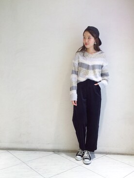 「Another Edition」｜「アイテム（キャップ）」を使った、tomiiiiiさん（レディース・164cm）の冬コーディネート