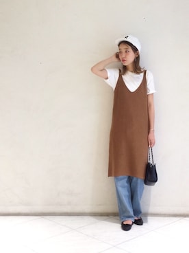 「Another Edition」｜「アイテム（キャップ）」を使った、tomiiiiiさん（レディース・164cm）の夏コーディネート