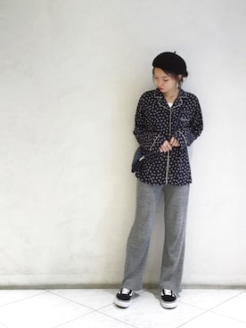 「Another Edition」｜「アイテム（ハンチング/ベレー帽）」を使った、tomiiiiiさん（レディース・164cm）の秋コーディネート