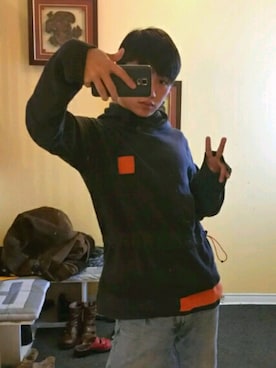 「PARASUCO（パラスコ）のアイテム」を使った、Lさん（メンズ・170cm）の春コーディネート