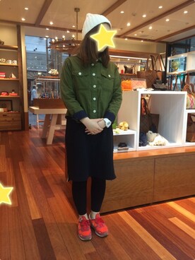 岩﨑千弘さん（レディース・156cm）の春コーディネート