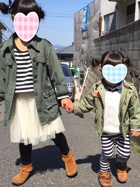 miiiさん（キッズ・90cm）の春コーディネート