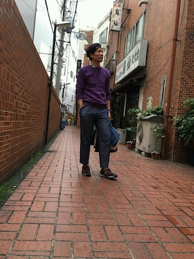 「45R」｜「アイテム（財布/小物）」を使った、93さん（メンズ・183cm）の春コーディネート