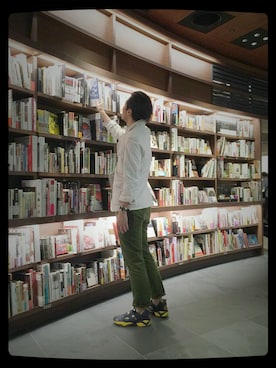 「蔦屋書店」｜93さん（メンズ・183cm）の夏コーディネート