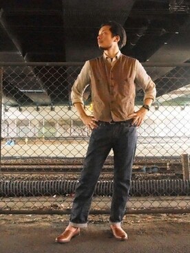 「3色コーデ」｜「アイテム（その他）」を使った、93さん（メンズ・183cm）の夏コーディネート