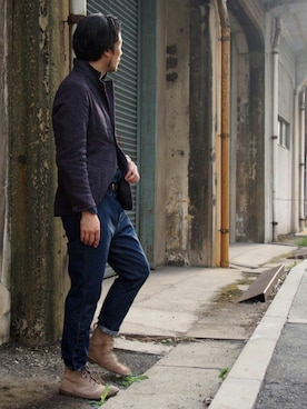 93さん（メンズ・183cm）の秋コーディネート