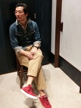 93さん（メンズ・183cm）の秋コーディネート