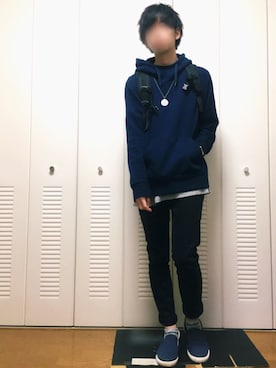 「ORIGINAL GRAIN（オリジナルグレイン）のアイテム（アナログ腕時計）」を使った、(ю:】しょへさん（メンズ・172cm）の秋コーディネート
