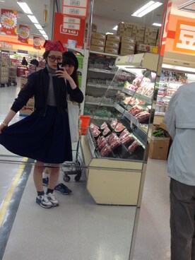 「TOGA（トーガ）のアイテム（ブルゾン）」を使った、よつやまみこさん（レディース・164cm）の春コーディネート