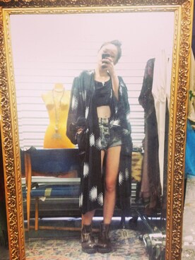 「kimono」｜「アイテム（その他アウター）」を使った、yhuangさん（レディース・163cm）の夏コーディネート