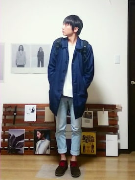 「時計」｜「アイテム（チェスターコート）」を使った、kei-さん（メンズ・173cm）の秋コーディネート