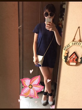 「Soareak（ソアリーク）のアイテム（バッグ）」を使った、Cocoさん（レディース・161cm）の夏コーディネート