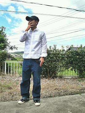 「ANGLO（アングロ）のアイテム」を使った、コニさん（メンズ・166cm）の秋コーディネート