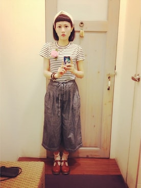 柳育伶さんのコーディネート