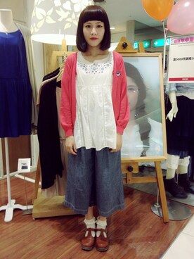 柳育伶さんのコーディネート