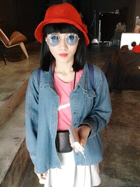 柳育伶さんのコーディネート