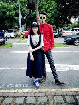 柳育伶さんのコーディネート