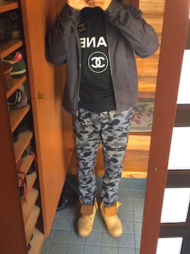 「GoLike-o（ゴライコー）のアイテム（ジャケット/アウター）」を使った、やまもと ゆうきさん（メンズ・176cm）の春コーディネート