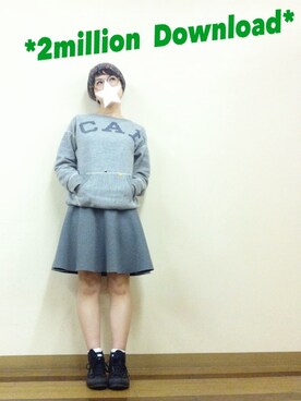 「祝200ダウンロード！」｜aoiさん（レディース・157cm）の春コーディネート