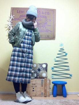 「URBAN RESEARCH ROSSO WOMEN（アーバンリサーチ　ロッソ）のアイテム（ブルゾン）」を使った、aoiさん（レディース・157cm）の秋コーディネート