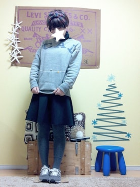 「ボンディング」｜「アイテム（その他）」を使った、aoiさん（レディース・157cm）の冬コーディネート