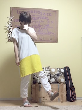 「ALOYE（アロイ）のアイテム」を使った、aoiさん（レディース・157cm）の夏コーディネート