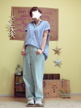 「URBAN RESEARCH ROSSO WOMEN（アーバンリサーチ　ロッソ）のアイテム（腕時計）」を使った、aoiさん（レディース・157cm）の夏コーディネート
