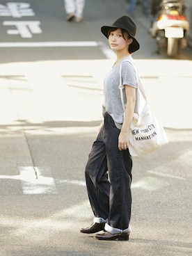 nano・universe press天本さん（レディース・162cm）の夏コーディネート