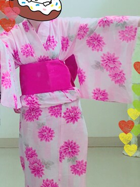 「文化祭」｜「アイテム（水着/着物・浴衣）」を使った、yukiさん（レディース・158cm）の秋コーディネート