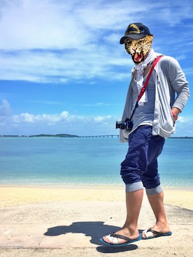 「ANDROID（アンドロイド）のアイテム」を使った、まるいさん（メンズ・158cm）の夏コーディネート