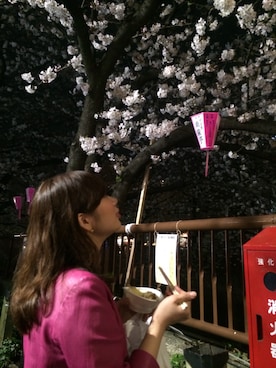 「synchronicity（シンクロニシティ）のアイテム（ライダースジャケット）」を使った、ponzさん（レディース・155cm）の春コーディネート