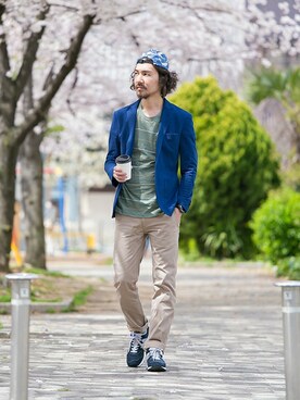 マスダユーアールさん（メンズ・178cm）の春コーディネート