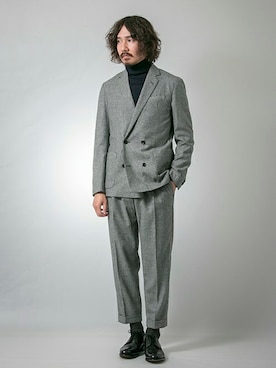 「スーツ」｜マスダユーアールさん（メンズ・178cm）の秋コーディネート