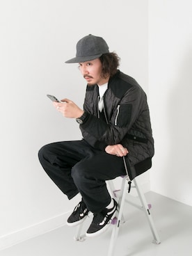 「JULIEN DAVID（ジュリエンデビッド）のアイテム」を使った、マスダユーアールさん（メンズ・178cm）の秋コーディネート