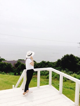 「CONTRAIL（コントレイル）のアイテム」を使った、Harekaoさん（レディース・163cm）の夏コーディネート