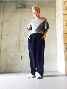 「フレアスリーブ」｜youさん（レディース・154cm）の夏コーディネート