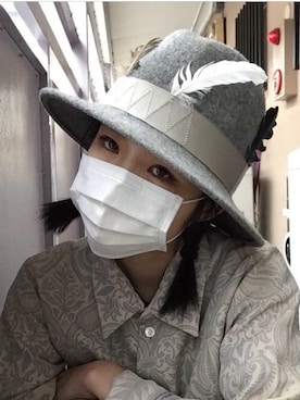 「TAKAHIROMIYASHITATheSoloIst.（タカヒロミヤシタザソロイスト）のアイテム（帽子）」を使った、19901222さん（レディース・165cm）の秋コーディネート