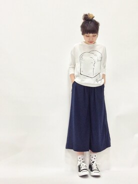 「Factor=（ファクターイコール）のアイテム（シューズ）」を使った、あこさん（レディース・158cm）の春コーディネート