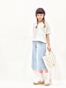 「TOCCA（トッカ）のアイテム（バッグ）」を使った、あこさん（レディース・158cm）の春コーディネート