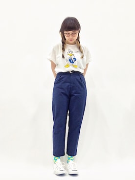 「Factor=（ファクターイコール）のアイテム（シューズ）」を使った、あこさん（レディース・158cm）の春コーディネート