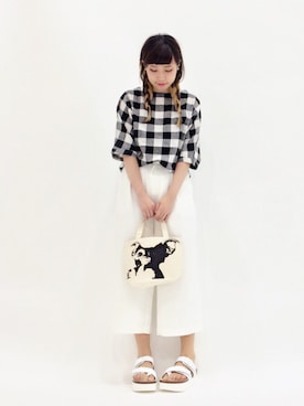 「mtg.（モンタージュ）のアイテム」を使った、あこさん（レディース・158cm）の春コーディネート