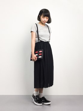 「厚底」｜あこさん（レディース・158cm）の夏コーディネート