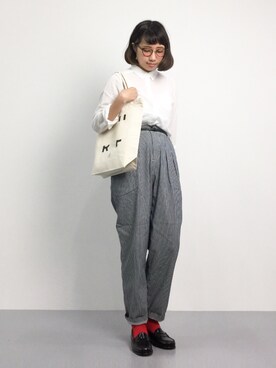 「24SURF_（トゥーフォーサーフ）のアイテム」を使った、あこさん（レディース・158cm）の夏コーディネート