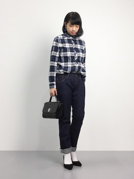 「nusy（ヌージー）のアイテム」を使った、あこさん（レディース・158cm）の夏コーディネート