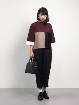 「ANOTHER BRANCH（アナザーブランチ）のアイテム（パンツ）」を使った、あこさん（レディース・158cm）の秋コーディネート