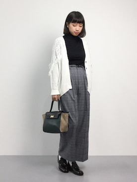 「Sabrina Martone（サブリナマルトーネ）のアイテム」を使った、あこさん（レディース・158cm）の秋コーディネート